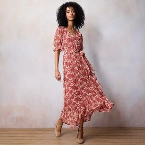 Women's LC Lauren Conrad Ruffled Wrap Maxi Dress